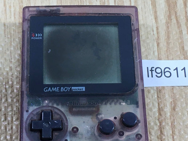LF9611 With Defects - GameBoy Pocket Clear Purple Console Japan