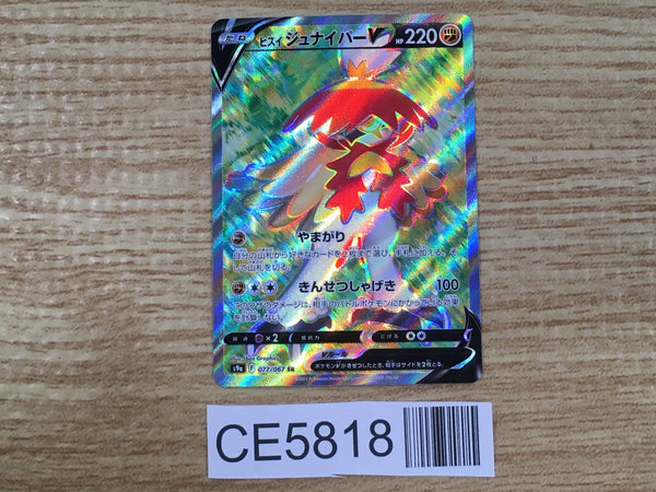 CE5818 Hisuian Decidueye V SR s9a 077/067 Pokemon Card TCG Japan