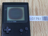 LG1751 With Defects - GameBoy Pocket Black Game Boy Console Japan