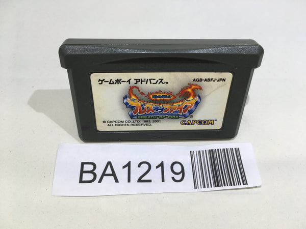 BA1219 Breath of Fire Ryuu no Senshi GameBoy Advance Japan
