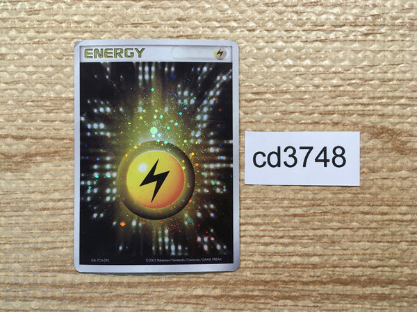 CD3748 Lightning Energy ADV ADVex1 Lighting Energy Pokemon Card TCG Japan