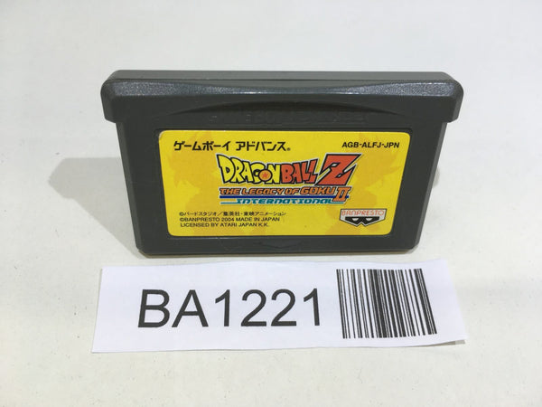 BA1221 Dragon Ball Z The Legacy of Goku II 2 GameBoy Advance Japan