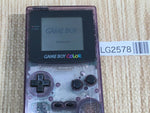 LG2578 Plz Read Item Condi GameBoy Color Clear Purple Game Boy Console Japan