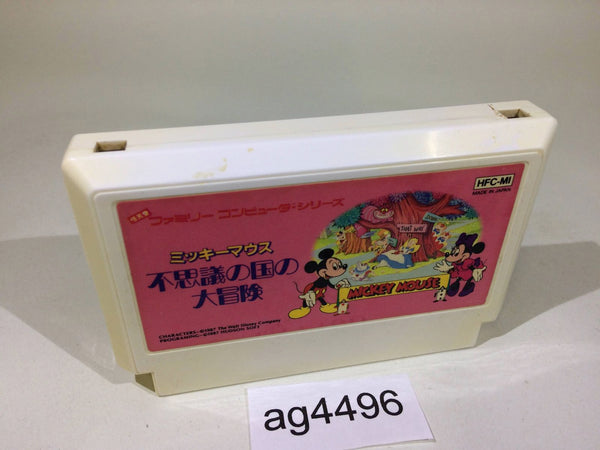 ag4496 Mickey Mouse Fushigi no Kuni no Daibouken NES Famicom Japan