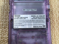 LF9712 Tested Working - GameBoy Pocket Clear Purple Game Boy Console Japan