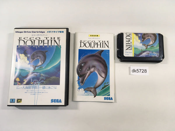 DK5728 Ecco the Dolphin BOXED Mega Drive Genesis Japan