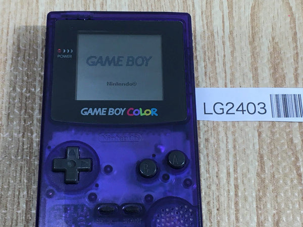 LG2403 Plz Read Item Condi GameBoy Color Midnight Blue Console Japan