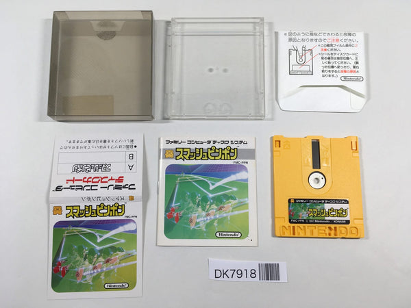 DK7918 Smash Ping Pong BOXED Famicom Disk Japan