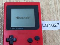 LG1027 Tested Working - GameBoy Pocket Red Game Boy Console Japan