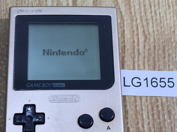 LG1655 Tested Working - GameBoy Pocket Gold Game Boy Console Japan