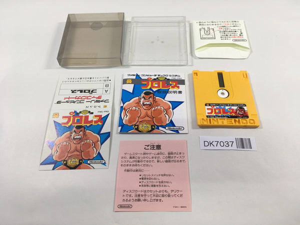 DK7037 Pro Wrestling Famicom Wrestling Association BOXED Famicom Disk Japan