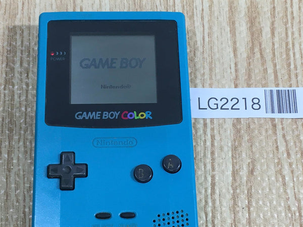 LG2218 Plz Read Item Condi GameBoy Color Blue Game Boy Console Japan