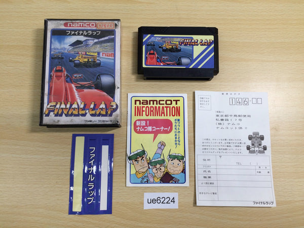 UE6224 Final Lap BOXED NES Famicom Japan