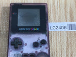 LG2406 Plz Read Item Condi GameBoy Color Clear Purple Game Boy Console Japan