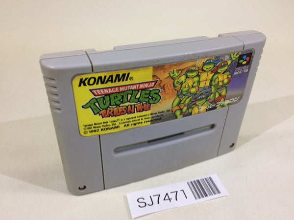 SJ7471 TMNT Turtles Turtles In Time SNES Super Famicom Japan