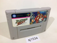 sj1534 Rushing Beat Rival Turf! SNES Super Famicom Japan