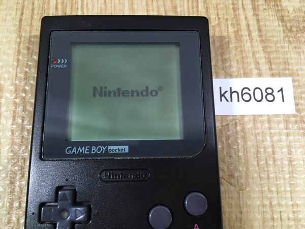 KH6081 Tested Working - GameBoy Pocket Black Game Boy Console Japan