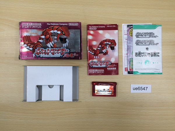 UE6547 Pokemon Ruby BOXED GameBoy Advance Japan