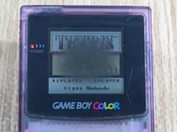 LG2221 Plz Read Item Condi GameBoy Color Clear Purple Game Boy Console Japan