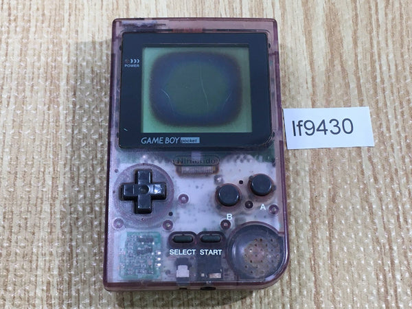 LF9430 Not Working - GameBoy Pocket Clear Purple Game Boy Console Japan