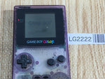 LG2222 Plz Read Item Condi GameBoy Color Clear Purple Game Boy Console Japan