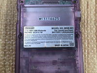 LF9315 With Defects - GameBoy Pocket Clear Purple Console Japan