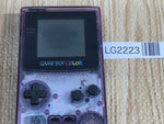 LG2223 Plz Read Item Condi GameBoy Color Clear Purple Game Boy Console Japan