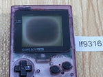 LF9316 With Defects - GameBoy Pocket Clear Purple Console Japan