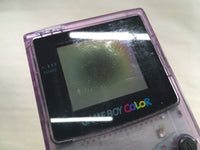 LG2223 Plz Read Item Condi GameBoy Color Clear Purple Game Boy Console Japan