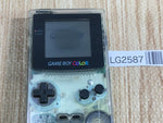 LG2587 Plz Read Item Condi GameBoy Color Clear Game Boy Console Japan