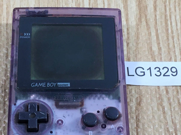 LG1329 With Defects - GameBoy Pocket Clear Purple Console Japan