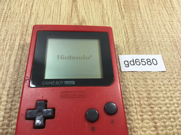 GD6580 With Defects - GameBoy Pocket Red Game Boy Console Japan