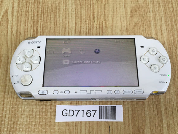 GD7167 Plz Read Item Condi PSP-3000 PEARL WHITE SONY PSP Console Japan