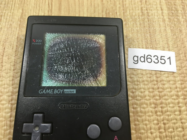 GD6351 With Defects - GameBoy Pocket Black Game Boy Console Japan
