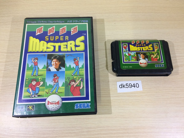 DK5940 Ozaki Naomichi no Super Masters BOXED Mega Drive Genesis Japan