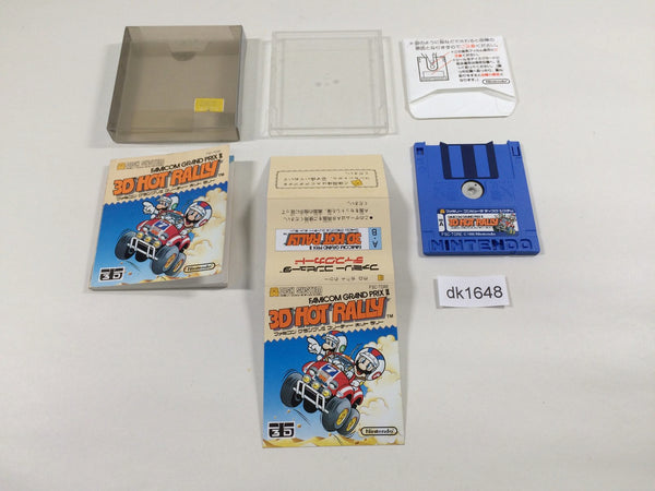 dk1648 Famicom Grand Prix II 3D Hot Rally BOXED Famicom Disk Japan