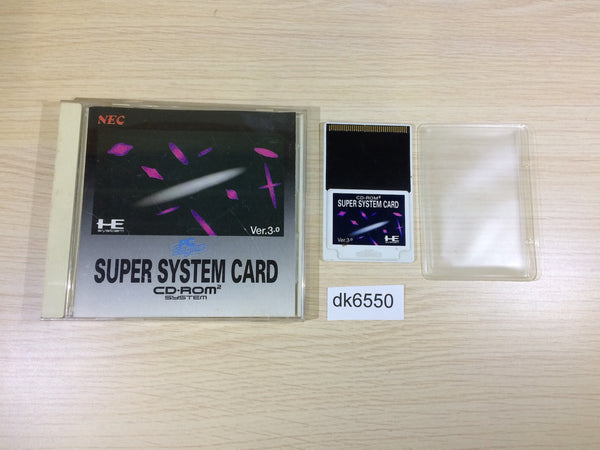 DK6550 Super System Card BOXED PC Engine Japan