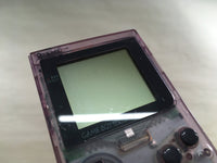 LG1330 Tested Working - GameBoy Pocket Clear Purple Game Boy Console Japan