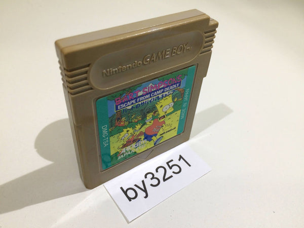 BY3251 Bart Simpson's Escape From Camp Deadly GameBoy Game Boy Japan