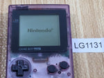 LG1131 Tested Working - GameBoy Pocket Clear Purple Game Boy Console Japan