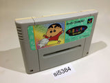 Crayon Shinchan Arashi wo Yobu Enji SNES Super Famicom Japan - SI5384