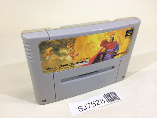SJ7528 Sangokushi Seishi Tenbu Spirits SNES Super Famicom Japan