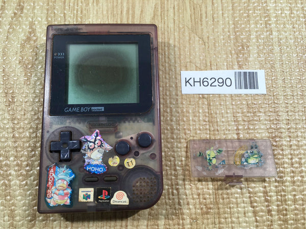 KH6290 Not Working - GameBoy Pocket Clear Purple Game Boy Console Japan