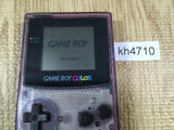 kh4710 Plz Read Item Condi GameBoy Color Clear Purple Game Boy Console Japan