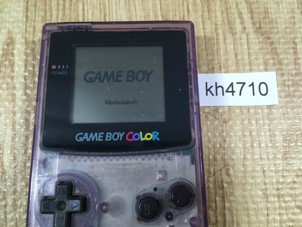 kh4710 Plz Read Item Condi GameBoy Color Clear Purple Game Boy Console Japan