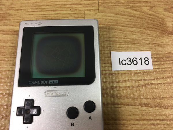 LC3618 With Defects - GameBoy Pocket Silver Game Boy Console Japan