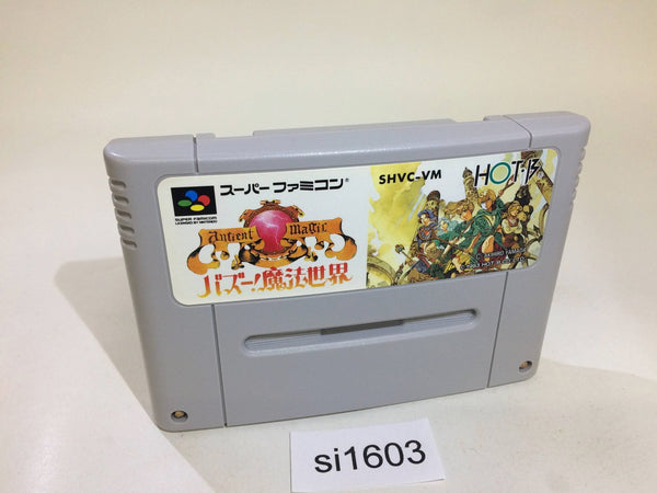 si1603 Ancient Magic Bazoo! Mahou Sekai SNES Super Famicom Japan