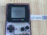LG1929 Plz Read Item Condi GameBoy Color Clear Purple Game Boy Console Japan