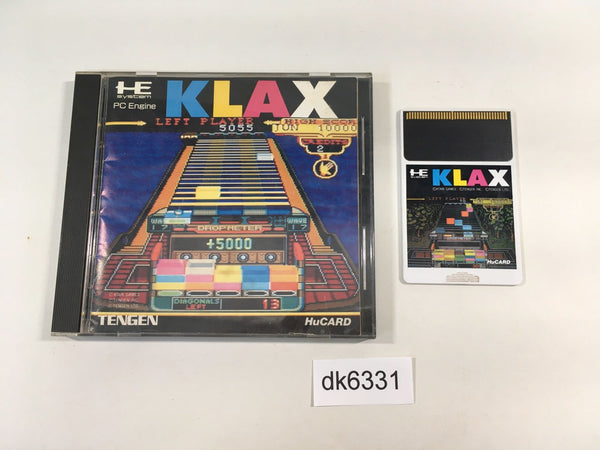 DK6331 Klax BOXED PC Engine Japan