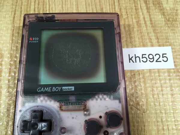 KH5925 With Defects - GameBoy Pocket Clear Purple Console Japan